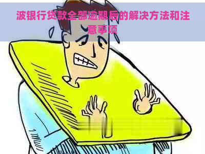 波银行贷款申请如何期处理