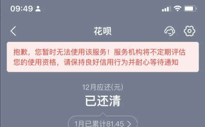 支付宝暂时无法还花呗怎么办