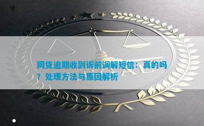 网贷逾期怎么处理纠纷