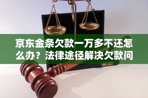 京东金条欠款一万无力偿还如何处理