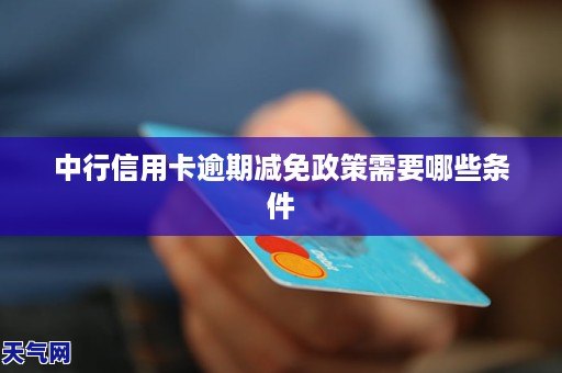 中行信用卡逾期减免操作流程及条件详解