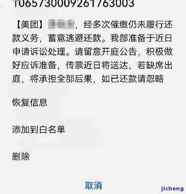 美团逾期就发短信起诉的影响及后果