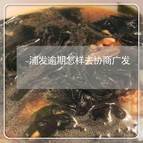 广东浦发银行逾期协商流程详解