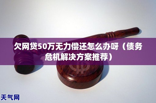 网贷50万还不起怎么办应对策略