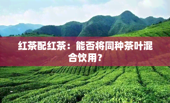 红茶配红茶：能否将同种茶叶混合饮用？