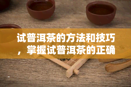 试普洱茶的方法和技巧，掌握试普洱茶的正确方法与技巧，品味独特韵味！