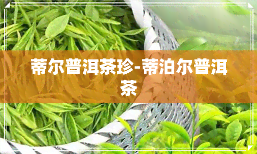 蒂尔普洱茶珍-蒂泊尔普洱茶