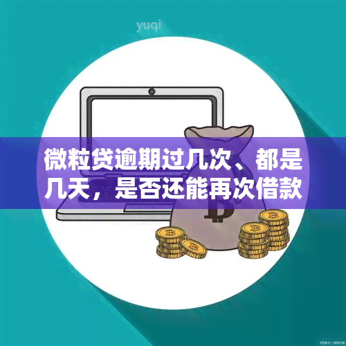 微粒贷逾期过几次、都是几天，是否还能再次借款？