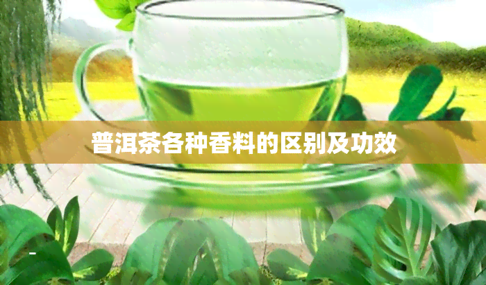 普洱茶各种香料的区别及功效