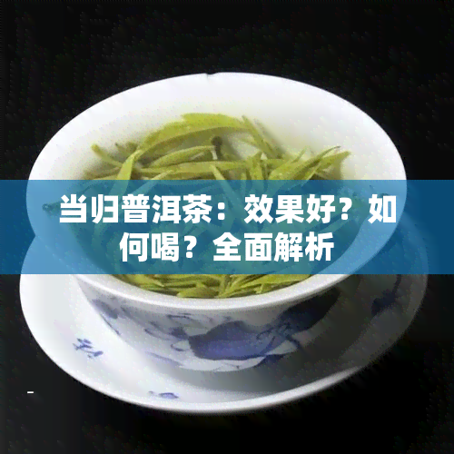 当归普洱茶：效果好？如何喝？全面解析