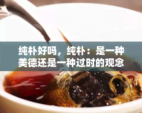 纯朴好吗，纯朴：是一种美德还是一种过时的观念？