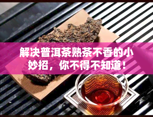 解决普洱茶熟茶不香的小妙招，你不得不知道！