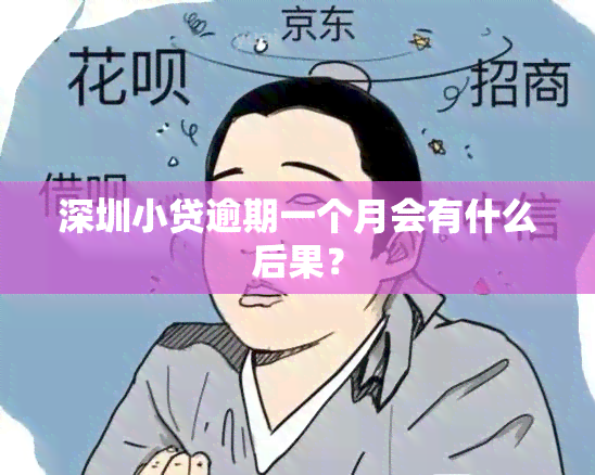 深圳小贷逾期一个月会有什么后果？