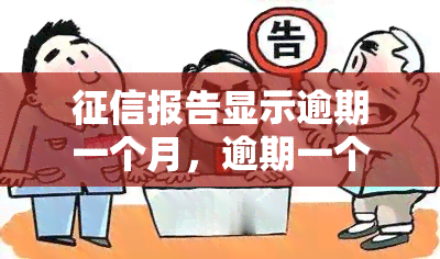 报告显示逾期一个月，逾期一个月？查看您的报告以了解详情