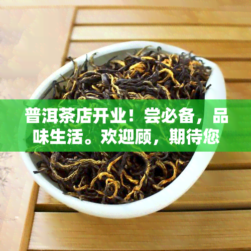 普洱茶店开业！尝必备，品味生活。欢迎顾，期待您的光临！