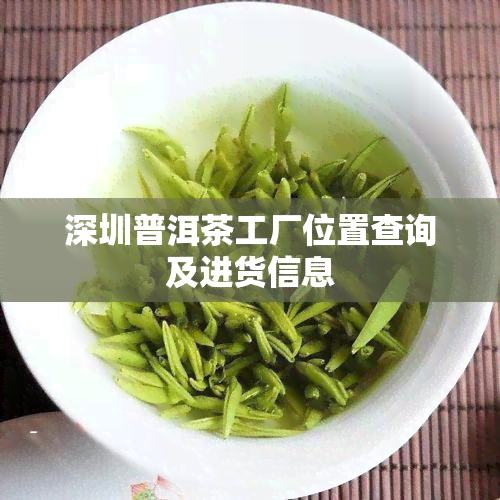 深圳普洱茶工厂位置查询及进货信息