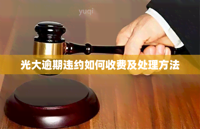 光大逾期违约如何收费及处理方法