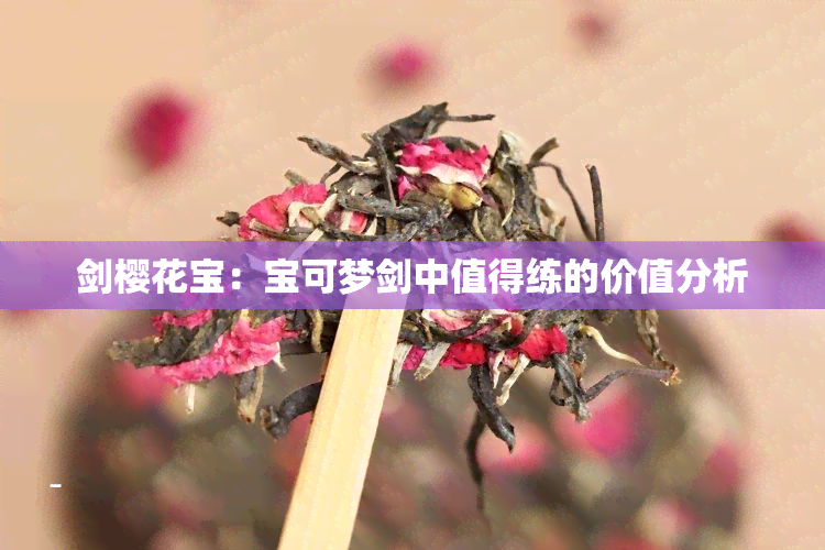 剑樱花宝：宝可梦剑中值得练的价值分析