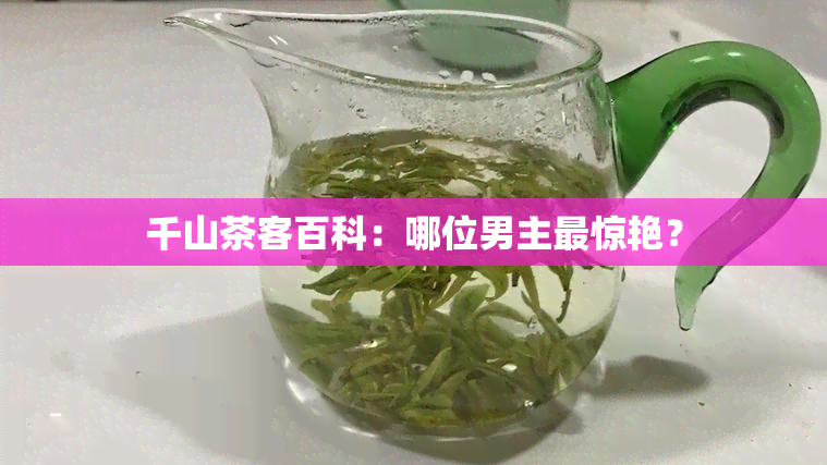 千山茶客百科：哪位男主最惊艳？