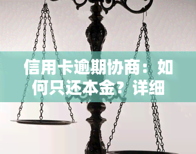 信用卡逾期协商：如何只还本金？详细流程及话术