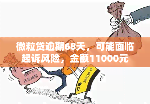 微粒贷逾期68天，可能面临起诉风险，金额11000元