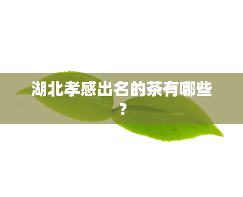 湖北孝感出名的茶有哪些？