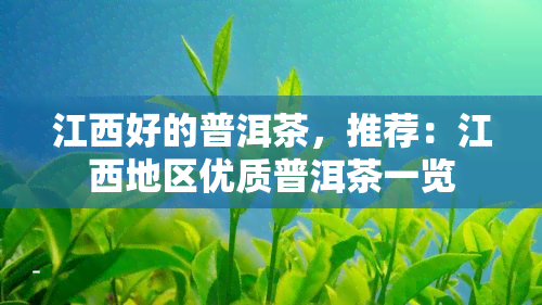 江西好的普洱茶，推荐：江西地区优质普洱茶一览