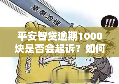 平安智贷逾期1000块是否会起诉？如何处理？