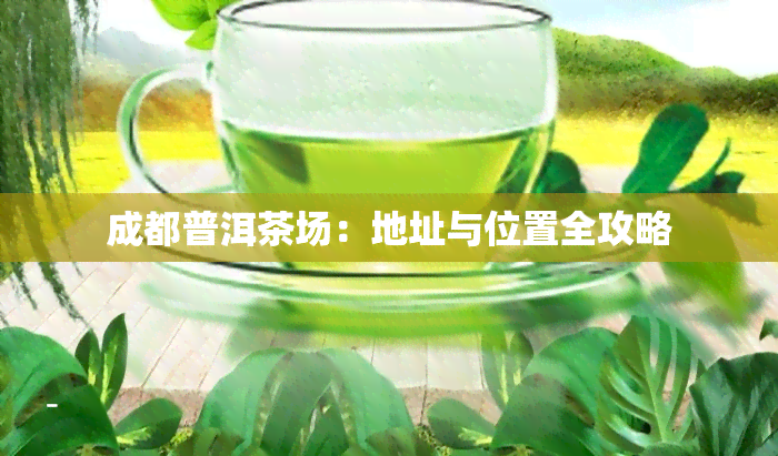 成都普洱茶场：地址与位置全攻略