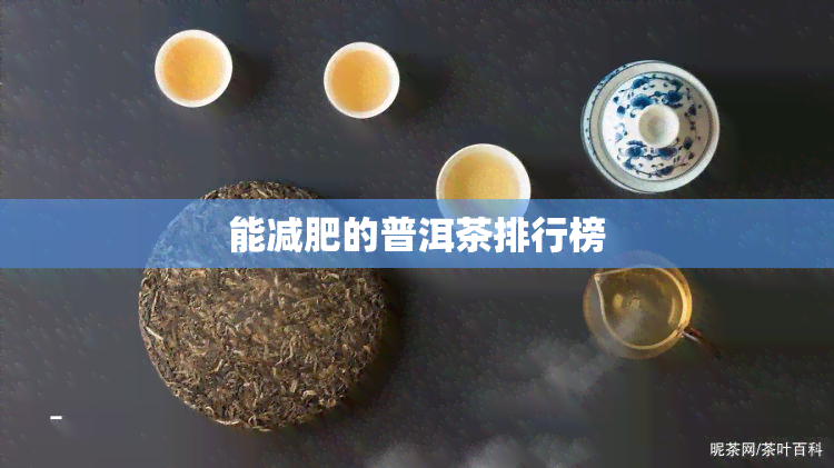 能减肥的普洱茶排行榜