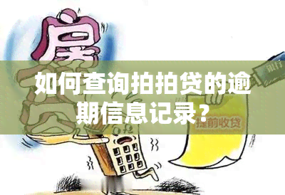 如何查询拍拍贷的逾期信息记录？