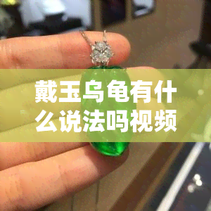 戴玉乌龟有什么说法吗视频，探究戴玉乌龟的寓意与风水学说，视频解读解析