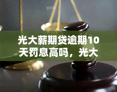 光大薪期贷逾期10天罚息高吗，光大薪期贷：逾期10天的罚息是否过高？