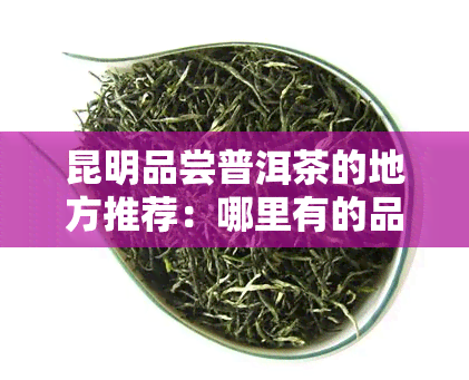 昆明品尝普洱茶的地方推荐：哪里有的品茶点？