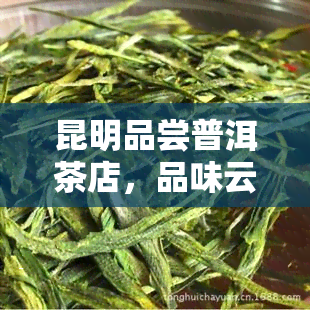 昆明品尝普洱茶店，品味云南风情：昆明品尝普洱茶店推荐