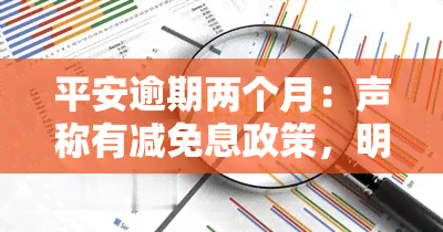 平安逾期两个月：声称有减免息政策，明日将上门全额清收