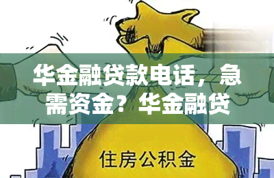 华金融贷款电话，急需资金？华金融贷款电话为您提供专业服务！