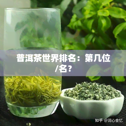 普洱茶世界排名：第几位/名？