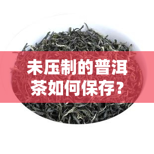 未压制的普洱茶如何保存？详细步骤解析