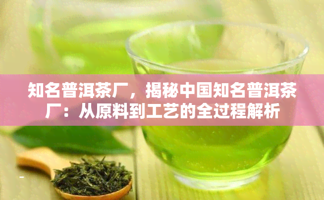 知名普洱茶厂，揭秘中国知名普洱茶厂：从原料到工艺的全过程解析