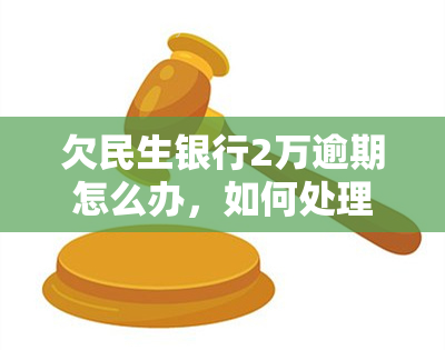 欠民生银行2万逾期怎么办，如何处理欠民生银行2万元逾期问题？