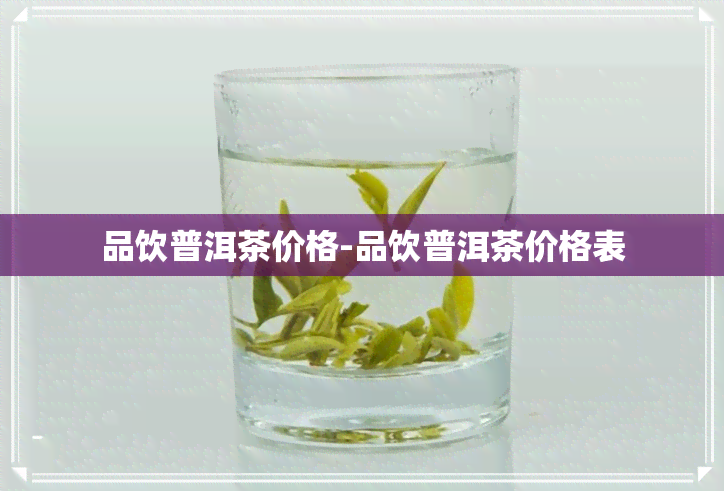 品饮普洱茶价格-品饮普洱茶价格表