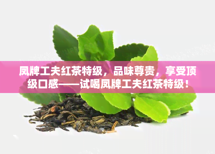 凤牌工夫红茶特级，品味尊贵，享受顶级口感——试喝凤牌工夫红茶特级！