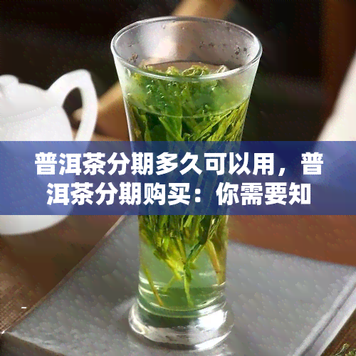 普洱茶分期多久可以用，普洱茶分期购买：你需要知道的时间期限