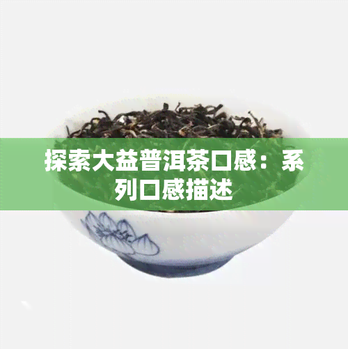 探索大益普洱茶口感：系列口感描述