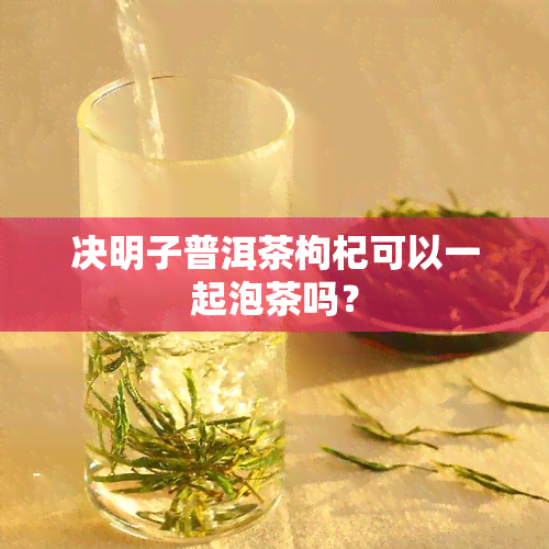 决明子普洱茶枸杞可以一起泡茶吗？