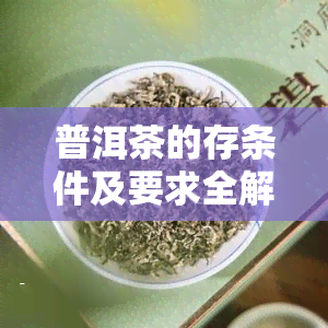 普洱茶的存条件及要求全解