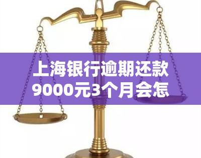 上海银行逾期还款9000元3个月会怎样，逾期9000元3个月未还，上海银行将采取何种措？