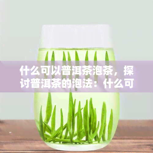 什么可以普洱茶泡茶，探讨普洱茶的泡法：什么可以用来冲泡普洱茶？