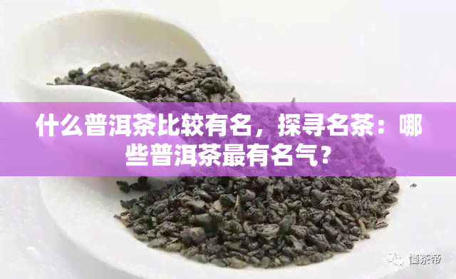 什么普洱茶比较有名，探寻名茶：哪些普洱茶最有名气？